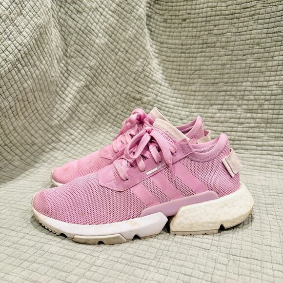 Adidas Pod S3.1 sneakers purple lace up work out active daily womans 9 - Picture 1 of 10